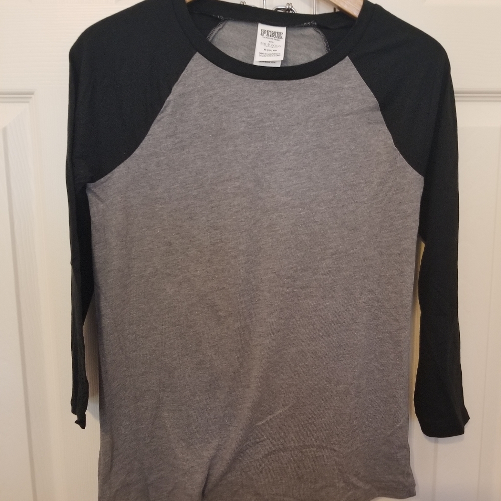 VS Pink Baseball Tee NWOT